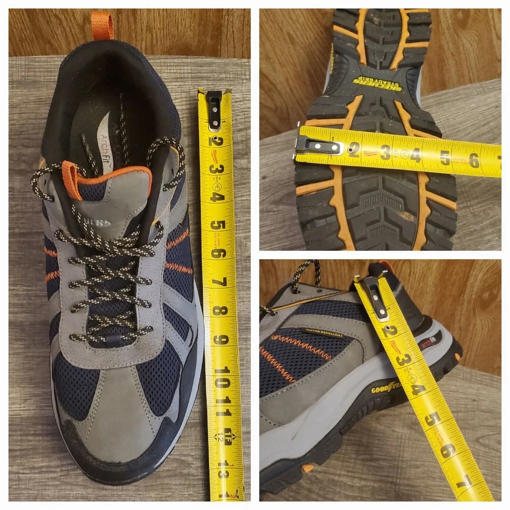 Skechers Dawson Vortego Hiking Shoes Men's‎ Size 14 Navy Gray Waterproof